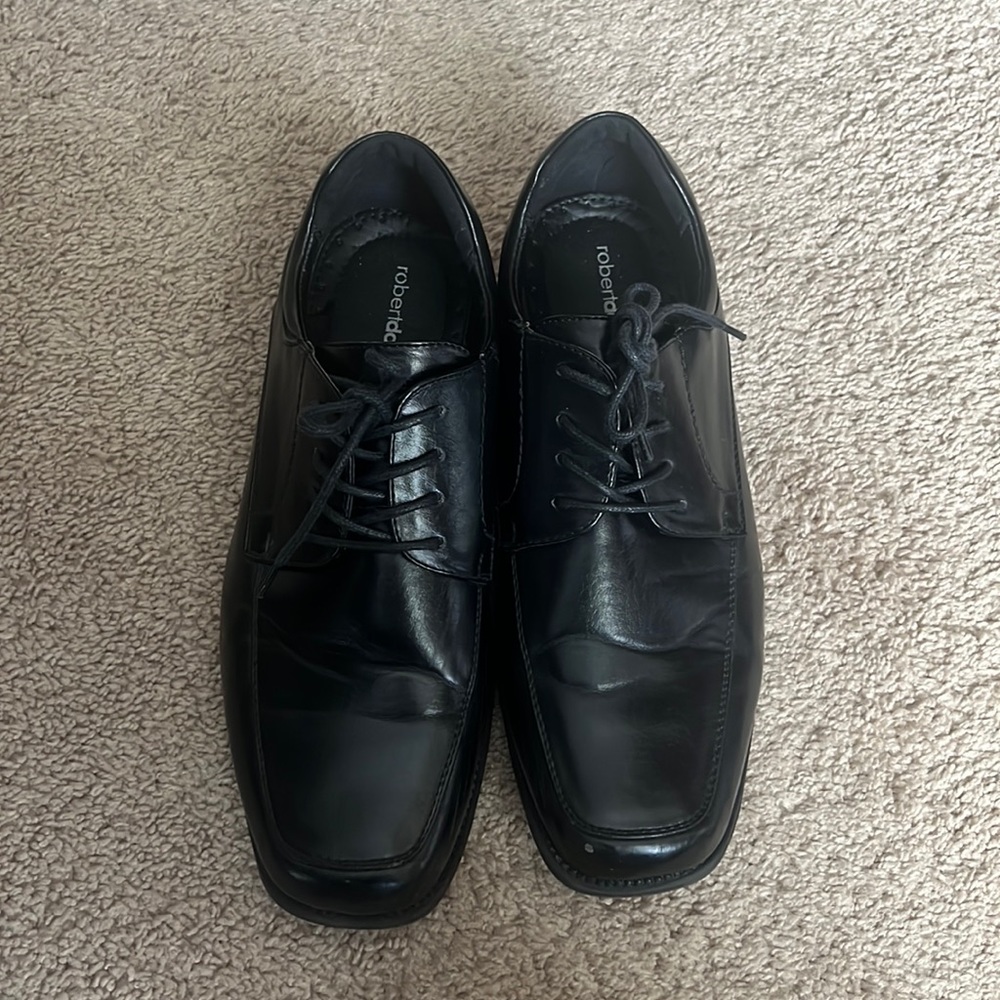 Robert David black formal shoes size 7